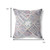 16” Gray Pink Patch Indoor Outdoor Throw Pillow