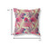 18” Pink Yellow Tropical Indoor Outdoor Throw Pillow