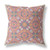 26” Magenta Orange Paisley Indoor Outdoor Throw Pillow