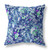 26" Purple Blue Springtime Indoor Outdoor Throw Pillow
