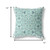 18” Aqua Geostar Indoor Outdoor Throw Pillow