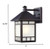 Petite Antique Bronze Frosted Glass Lantern Wall Light