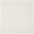 5' Ivory And White Geometric Indoor Outdoor Area Rug