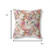 26” White Red Tropical Indoor Outdoor Throw Pillow