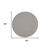 8' Ivory And Charcoal Round Geometric Indoor Outdoor Area Rug