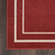 5' X 7' Brick Red And Ivory Indoor Outdoor Area Rug