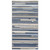 7' X 9' Blue And Gray Abstract Stripe Indoor Outdoor Area Rug