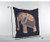 18” Orange Elephant Indoor Outdoor Throw Pillow