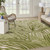 10' X 14' Ivory And Green Palm Leaf Indoor Outdoor Area Rug - Ivory, Green