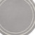 8' Gray And Ivory Round Indoor Outdoor Area Rug