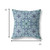 18" Blue Aqua Cloverleaf Indoor Outdoor Throw Pillow