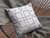 16" X 16" White Geometric Indoor Outdoor Throw Pillow
