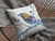 20” Blue White Robin Indoor Outdoor Throw Pillow