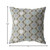 16" X 16" Gray Geometric Indoor Outdoor Throw Pillow