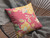 26" Orange Red Garden Indoor Outdoor Throw Pillow