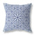 16” Navy White Geostar Indoor Outdoor Throw Pillow