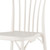Set of Four 22" White Heavy Duty Plastic Outdoor Stacking Dining Chairs