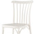 Set of Four 22" White Heavy Duty Plastic Outdoor Stacking Dining Chairs