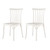 Set of Four 22" White Heavy Duty Plastic Outdoor Stacking Dining Chairs