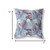 18” Blue Red Tropical Indoor Outdoor Throw Pillow