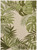 6' X 9' Ivory And Green Palm Leaf Indoor Outdoor Area Rug - Ivory, Green