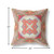 20” Peach Green Geo Tribal Indoor Outdoor Throw Pillow