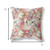 16” White Red Tropical Indoor Outdoor Throw Pillow