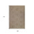 9' X 12' Beige Geometric Stain Resistant Indoor Outdoor Area Rug - Beige