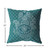 26” Teal White Hamsa Indoor Outdoor Throw Pillow