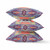 20” Purple Orange Geo Tribal Indoor Outdoor Throw Pillow