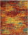 10' X 14' Flame Abstract Indoor Outdoor Area Rug