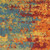 10' X 14' Flame Abstract Indoor Outdoor Area Rug