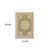 5' X 8' Tan Oriental Stain Resistant Indoor Outdoor Area Rug - Tan