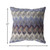 20” Blue Gray Hatch Indoor Outdoor Throw Pillow