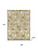 10' X 14' Ivory Green And Yellow Floral Indoor Outdoor Area Rug