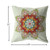 26" Orange Green Mandala Indoor Outdoor Throw Pillow