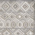 3' X 5' Gray and Ivory Southwestern Stain Resistant Indoor Outdoor Area Rug