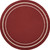 8' Brick Red And Ivory Round Indoor Outdoor Area Rug