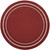 8' Brick Red And Ivory Round Indoor Outdoor Area Rug