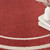8' Brick Red And Ivory Round Indoor Outdoor Area Rug