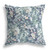 20" Gray Indigo Springtime Indoor Outdoor Throw Pillow
