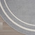 6' Gray And Ivory Round Indoor Outdoor Area Rug