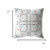 20” White Floral Indoor Outdoor Throw Pillow