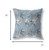 26” Gray Blue Tropical Indoor Outdoor Throw Pillow