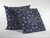 26" Navy Boho Pattern Indoor Outdoor Throw Pillow