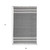 9' X 12' Dark Gray Striped Handmade Indoor Outdoor Area Rug