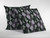 18” Black Purple Fall Leaves Indoor Outdoor Throw Pillow