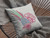 18” Pink White Peacock Indoor Outdoor Throw Pillow