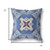 26” Blue Cream Geo Tribal Indoor Outdoor Throw Pillow