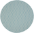 8' Aqua And Ivory Geometric Indoor Outdoor Area Rug